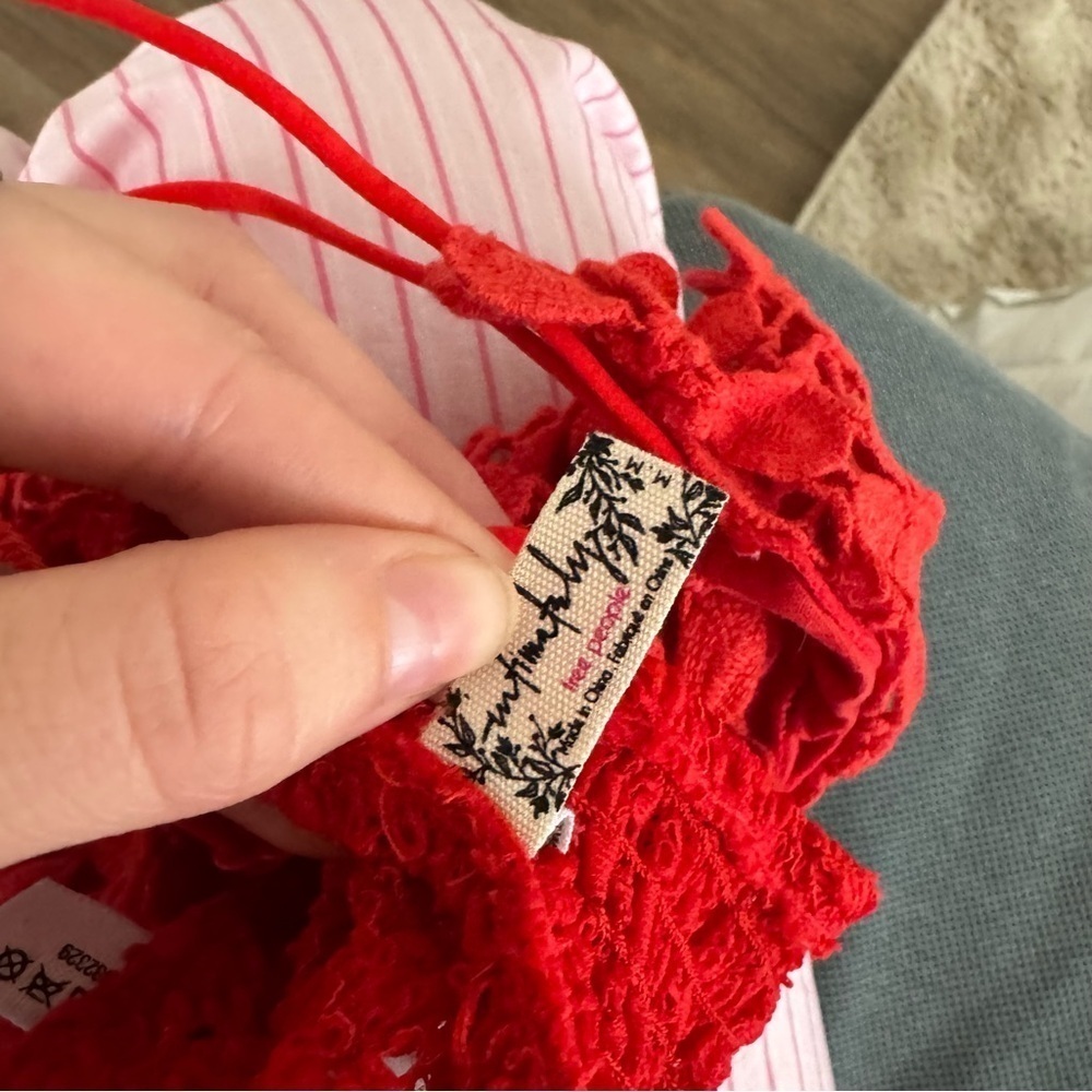 FREE PEOPLE Miss Dazzie Bralette Red - Picture 5 of 5